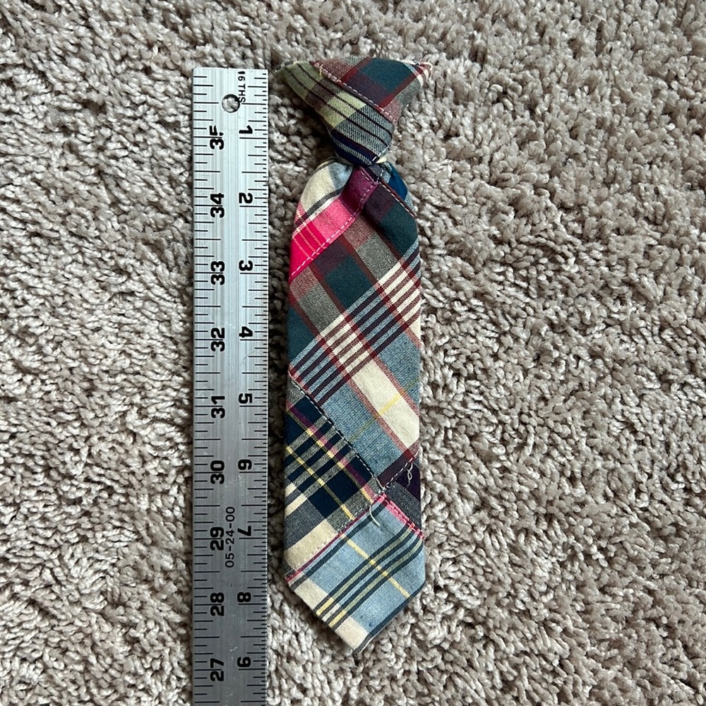 Kids Patchwork Clip On Tie